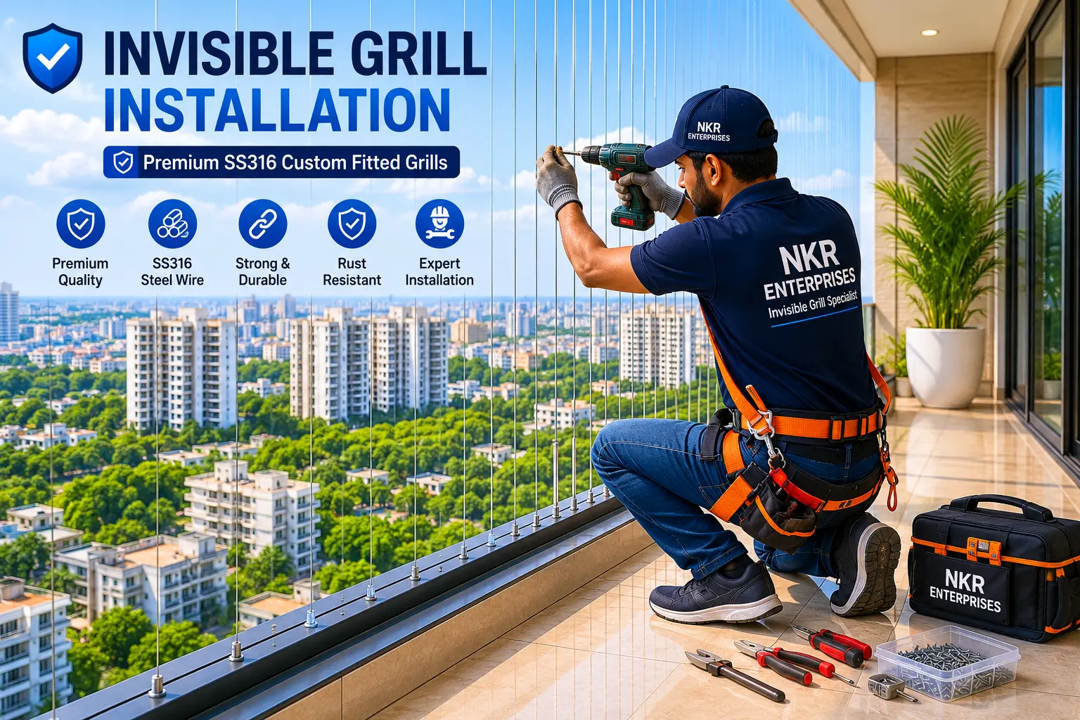 Invisible Grill Installation